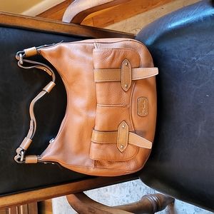 Ralph Lauren hobo leather bag, cognac